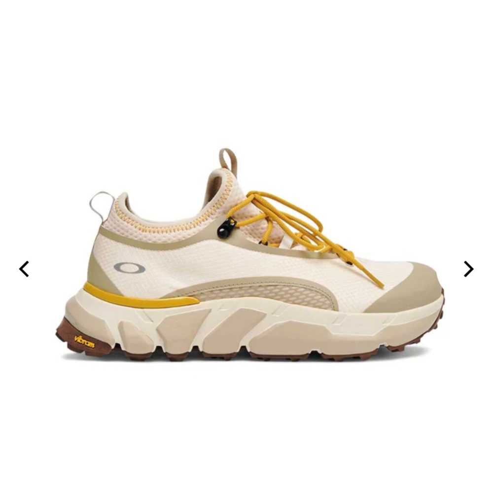 Cream and Tan Athletic Sneakers